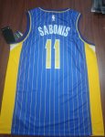 Maillot de Basket #11 Sabonis Indiana Pacers 2020-21 city Bleu Imprimé